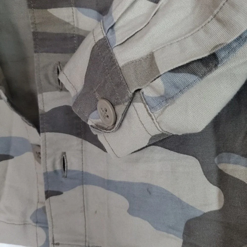 Gap‎ Kids Camo Utility Shirt Jacket Green Gray Camouflage Shirt Jacket Size M 8